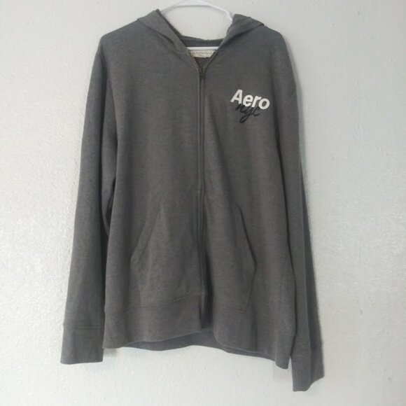 Aeropostale Other - Aeropostale  Men's size L gray and white hoodie sweatshirt
